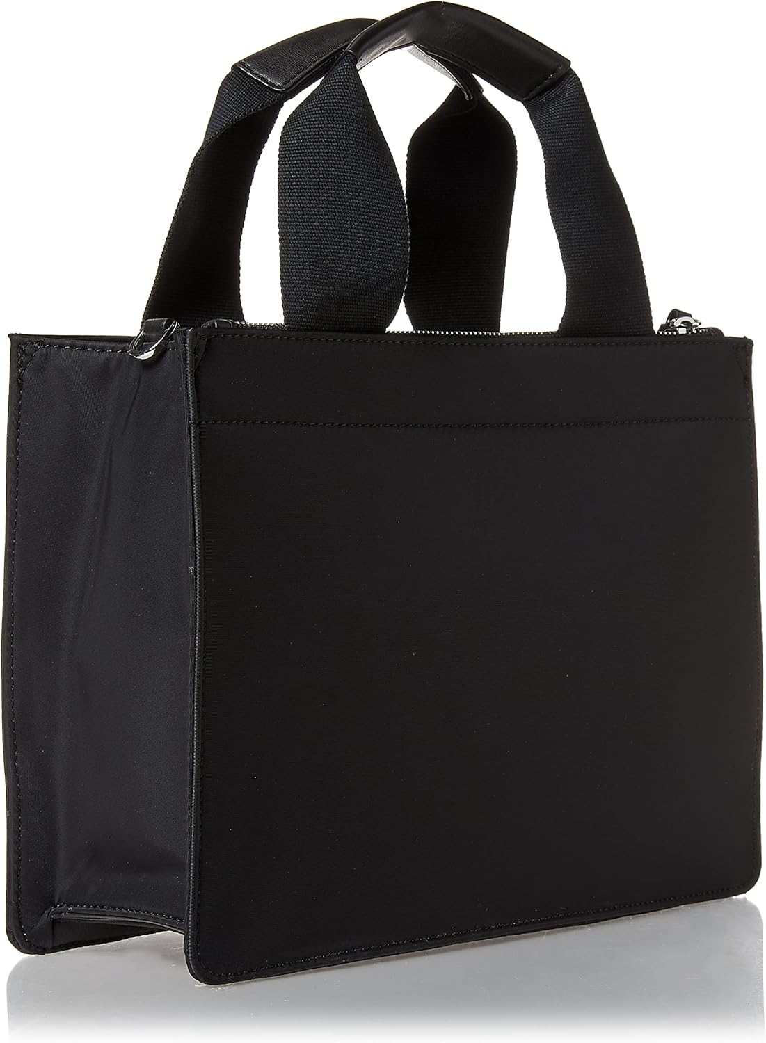 Calvin Klein crossbody bag for women in sleek black with dual top handles and zipper closure
