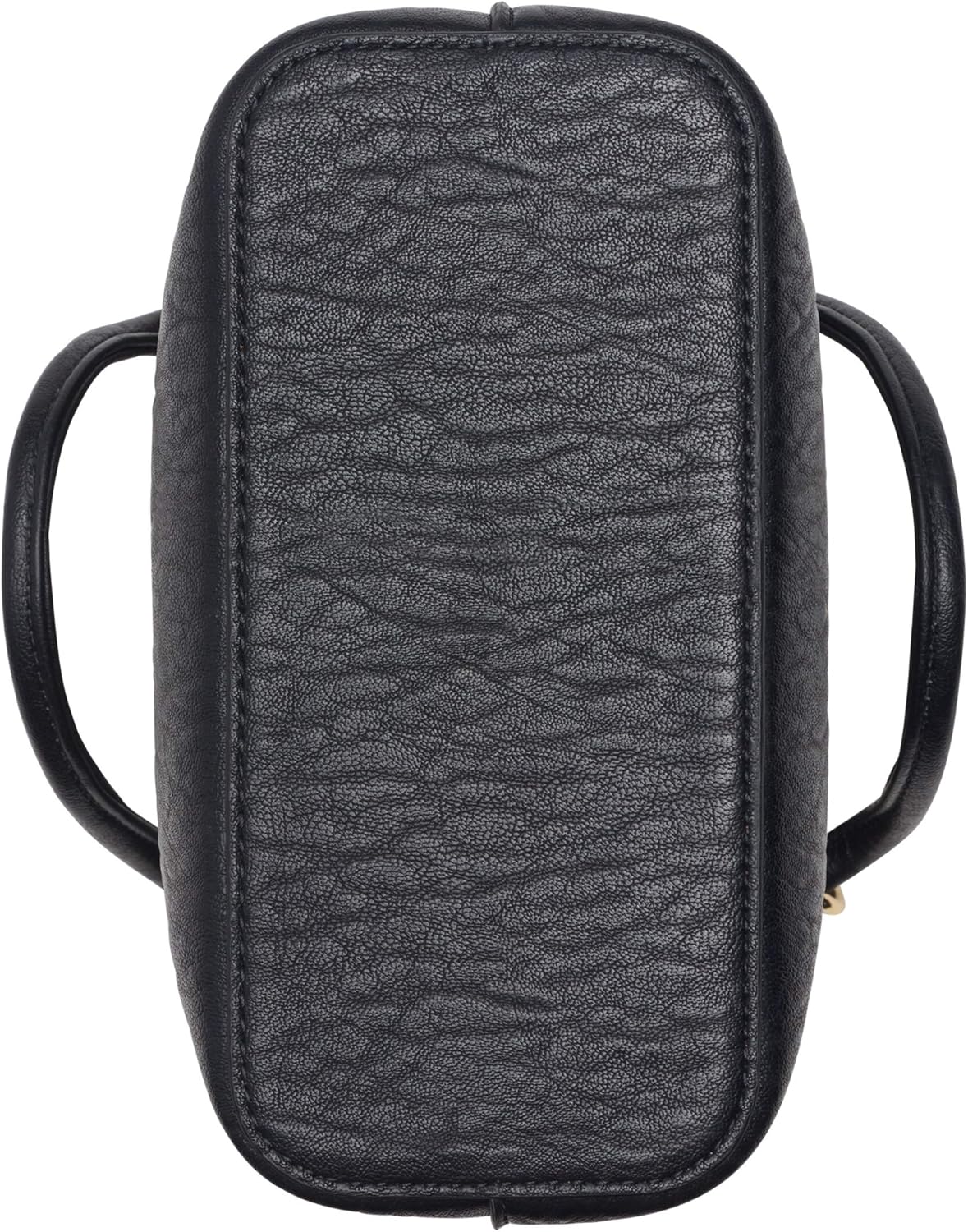 Calvin Klein Gabrianna Bubble Crossbody Bag with textured black finish and dual handles for stylish convenience