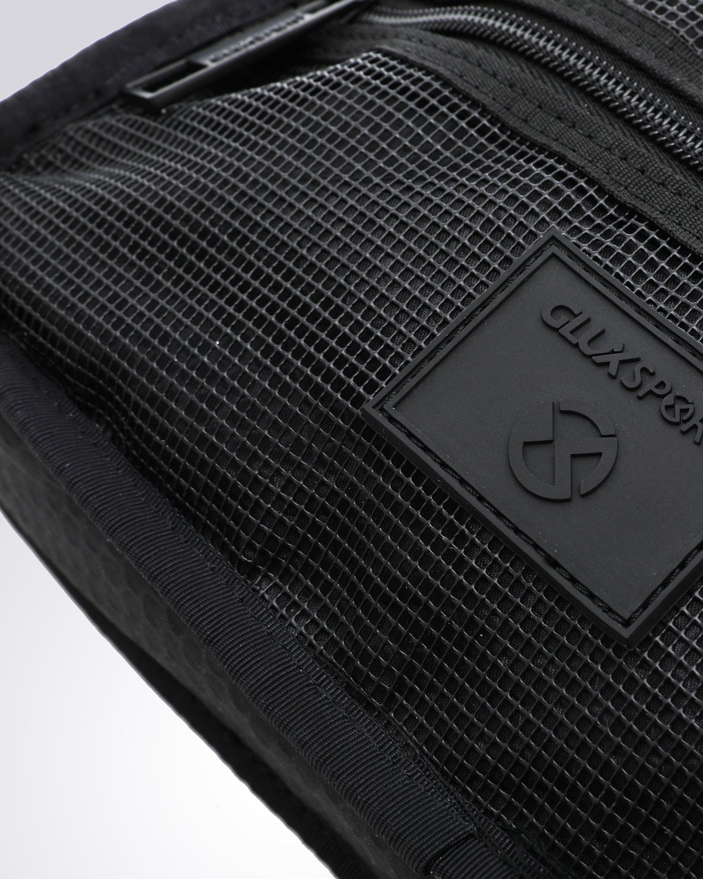 GLUX men's gaming shoulder bag featuring durable mesh material and a sleek design for gamers