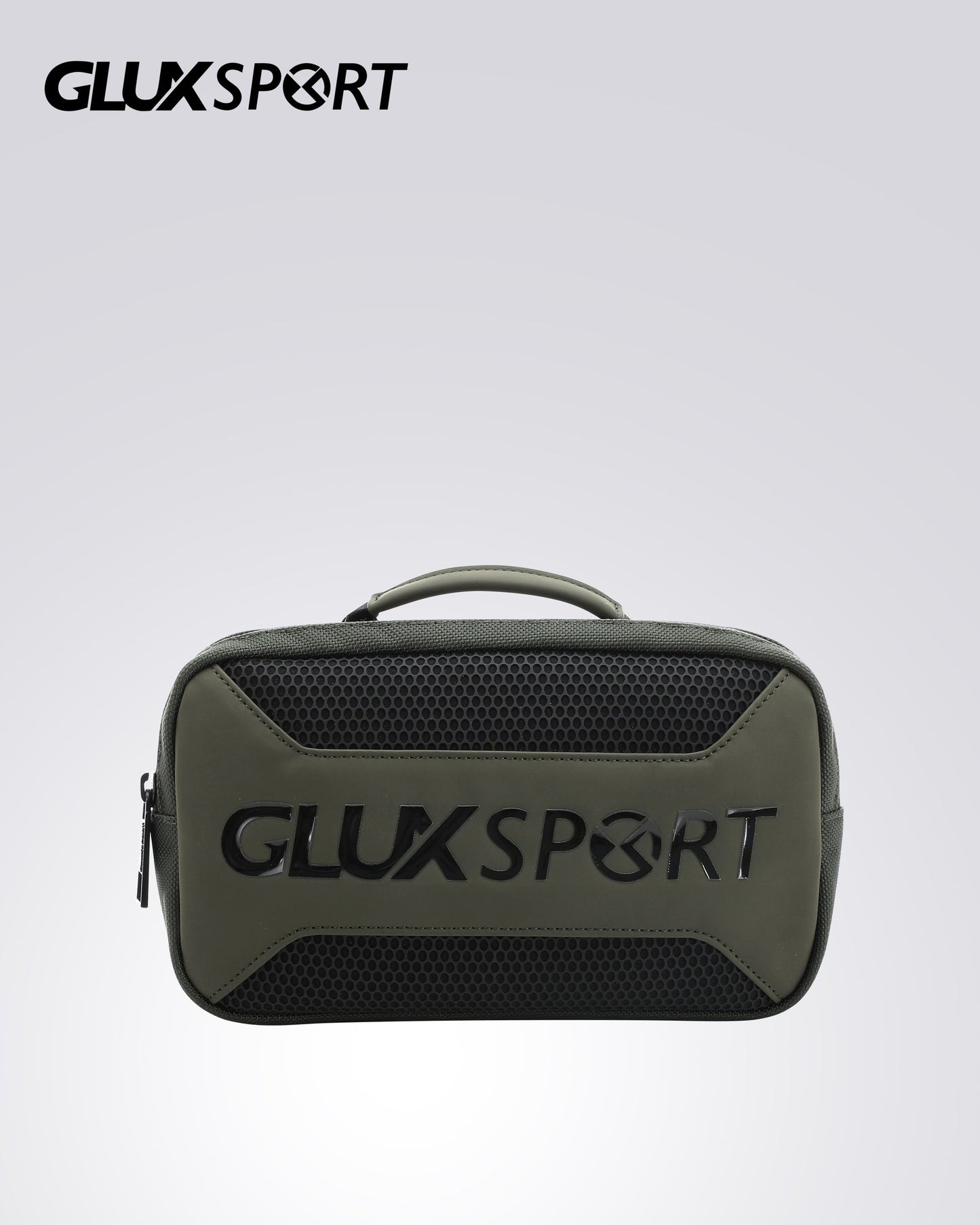 Men's gaming shoulder bag by GLUX with textured exterior and sturdy handle for gamers