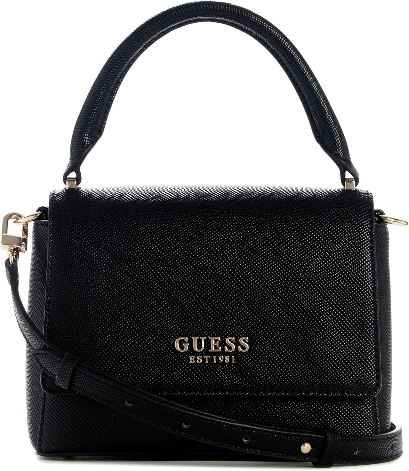 GUESS Fedana white flap bag with chic design and adjustable crossbody strap for stylish versatility