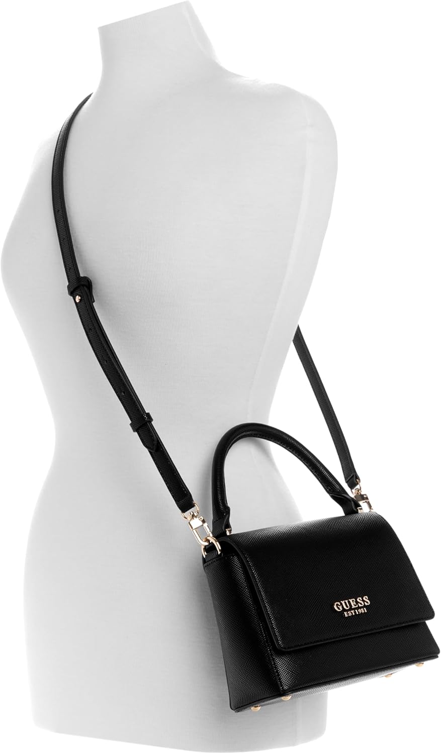 GUESS Fedana white flap bag with a stylish design and adjustable crossbody strap