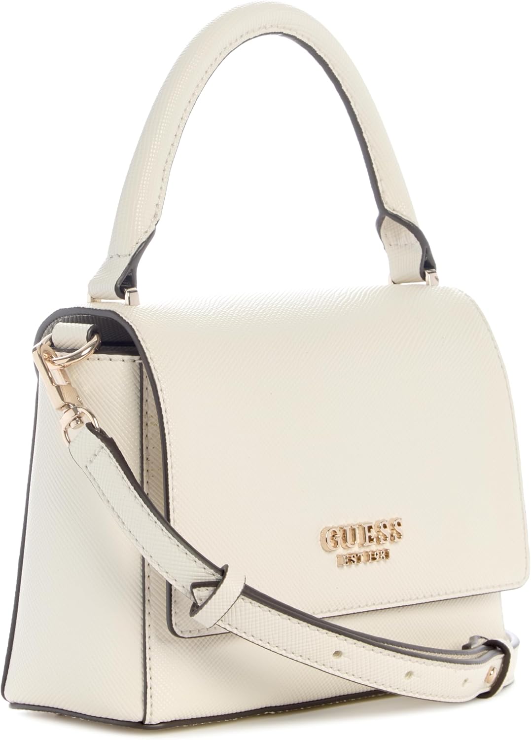 GUESS Fedana white flap bag with adjustable strap and elegant design for stylish outings