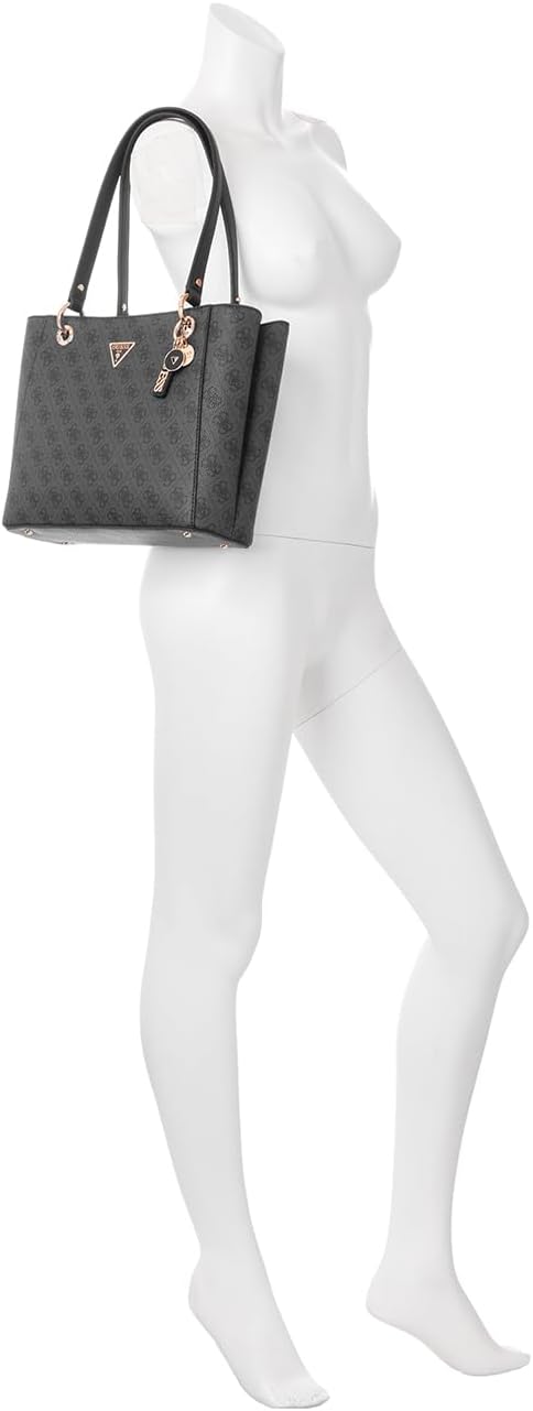 GUESS Noelle Small Tote Bag in black with stylish design and dual handles for everyday use