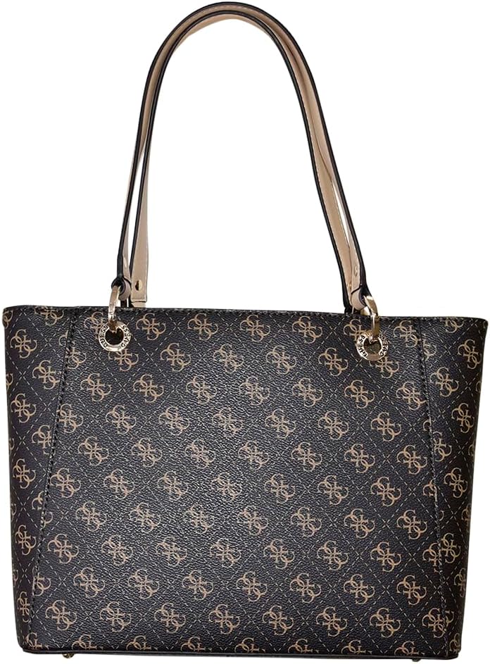 GUESS Noelle Small Tote Bag in black with signature logo design and stylish dual handles