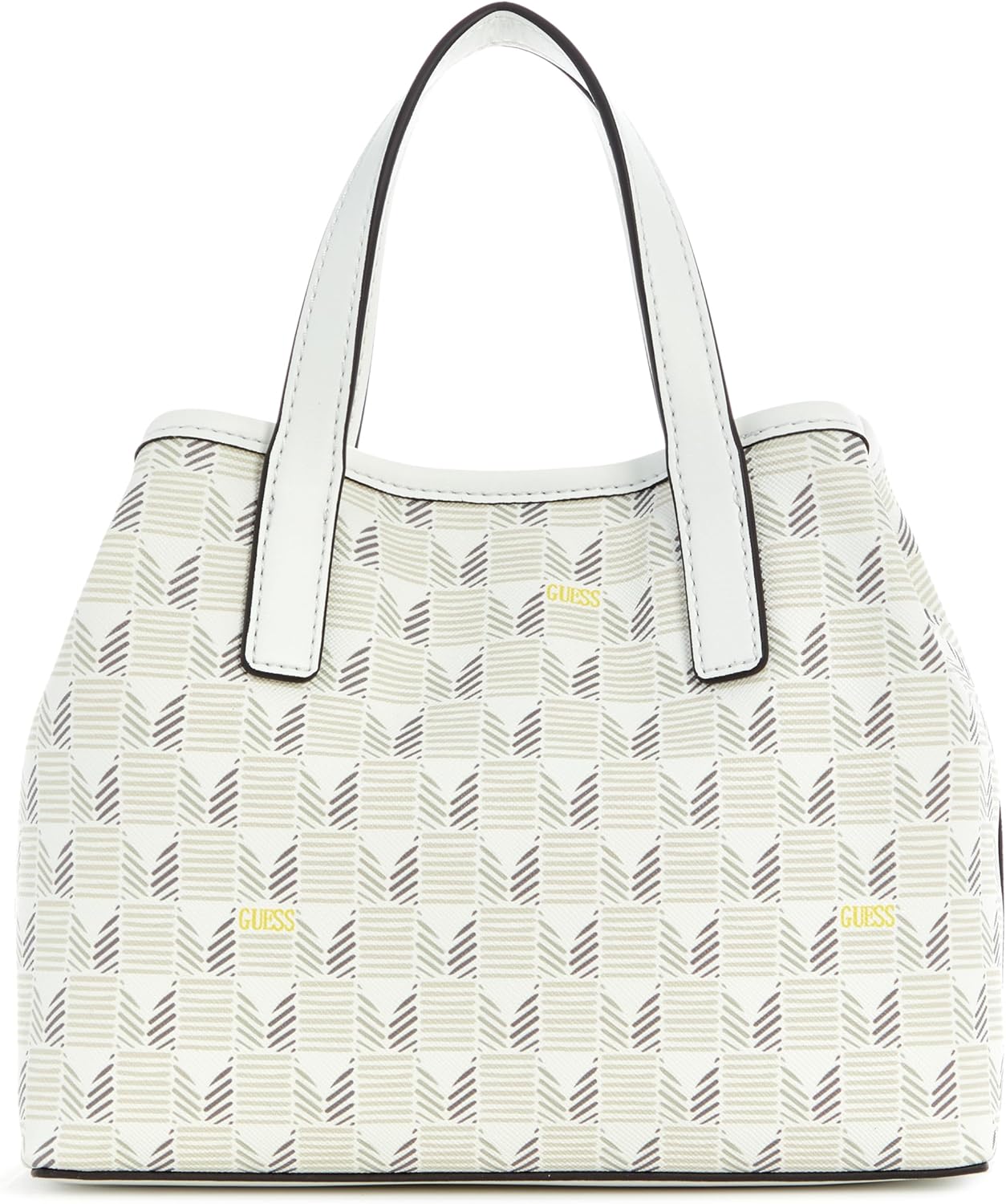 GUESS Wave Mini Tote Stone in stylish design with dual top handles for everyday use