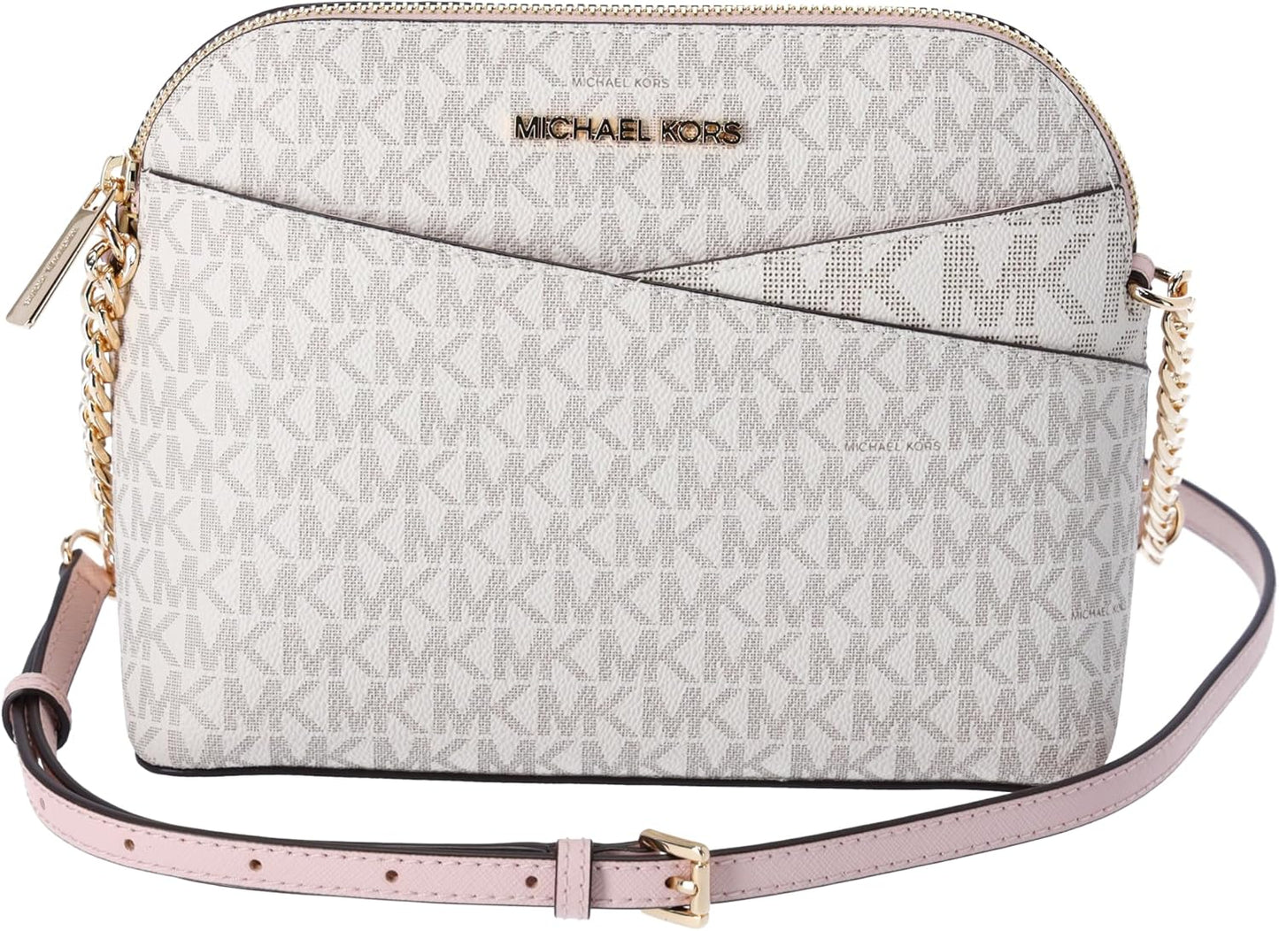 Michael Kors crossbody leather handbag featuring a stylish logo design and adjustable strap for versatility