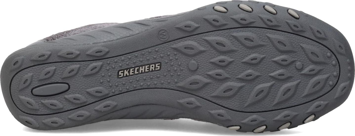 Skechers women's Breathe-Easy sneakers outsole with durable traction design for comfort and stability