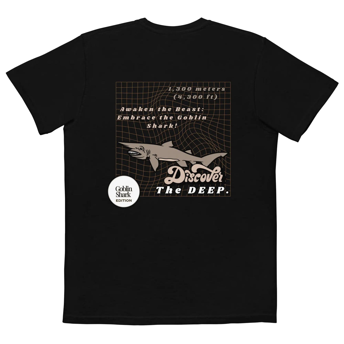 Discover the Deep Goblin Shark Pocket T-shirt