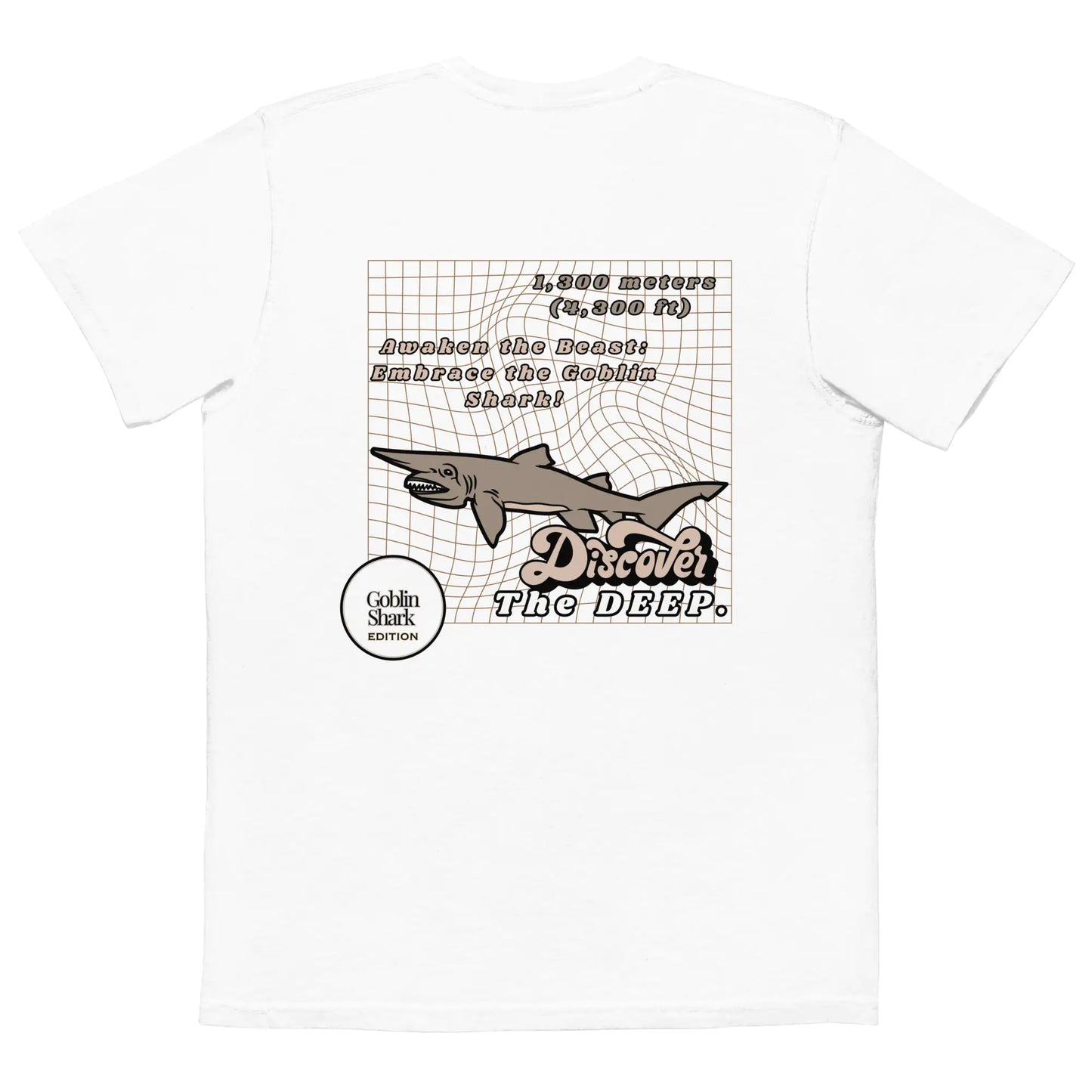 Discover the Deep Goblin Shark Pocket T-shirt