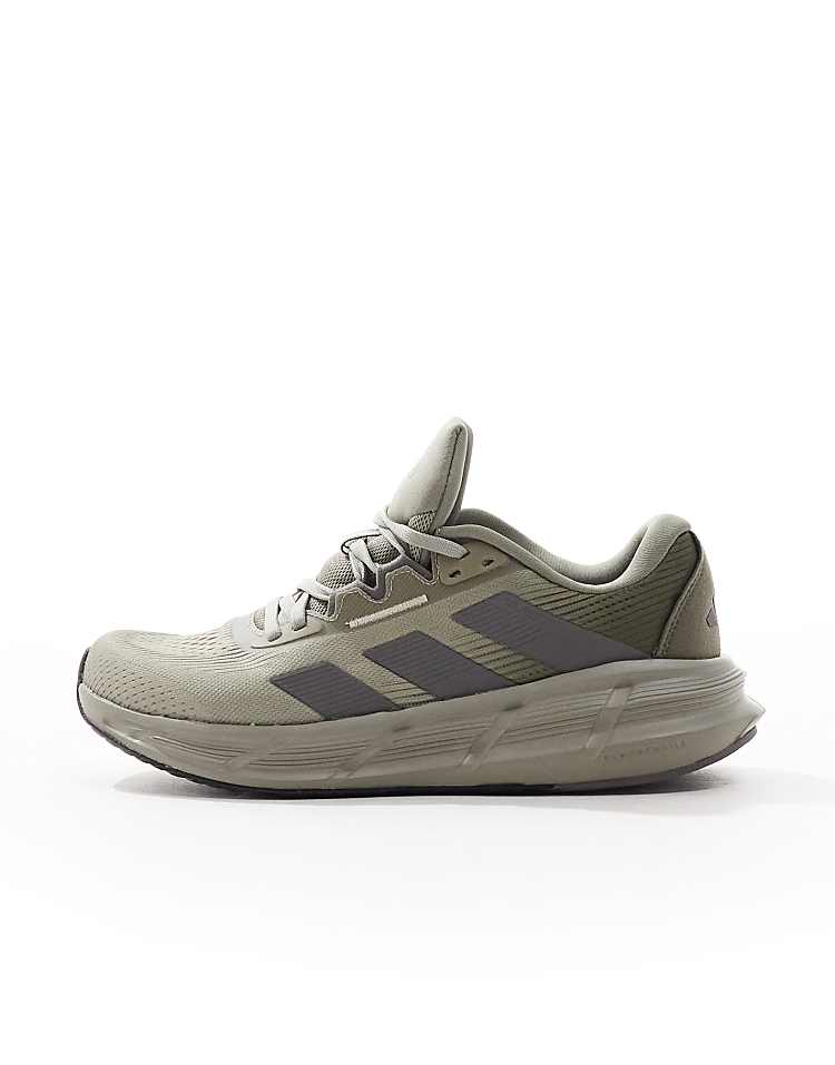 adidas Questar 3 olive green sneakers with lightweight design and comfortable fit for everyday wear