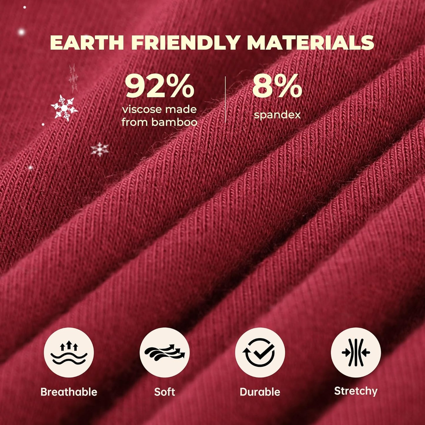 Soft and breathable men's bamboo boxer briefs made from 92% bamboo viscose and 8% spandex