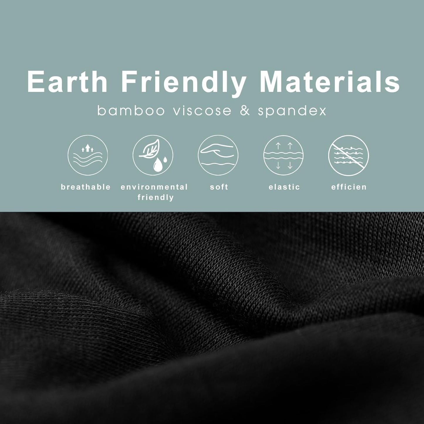 Close-up of bamboo men's boxer briefs fabric showing soft and breathable material for comfort