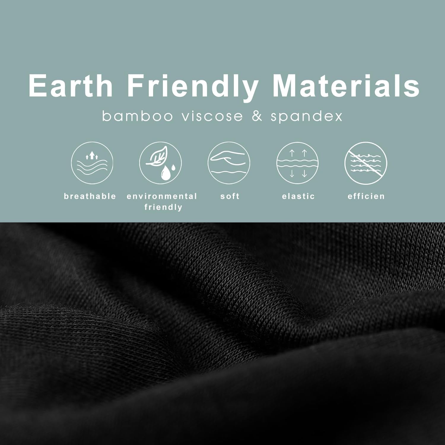 Close-up of bamboo men's boxer briefs fabric showing soft and breathable material for comfort