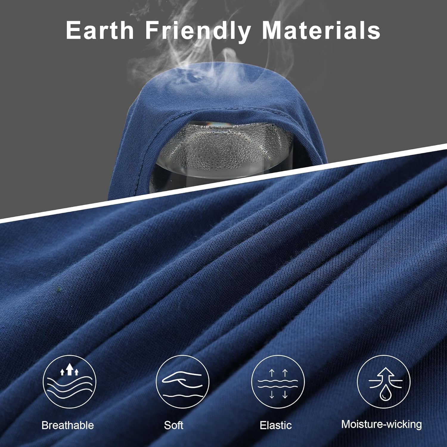 Earth-friendly bamboo men's boxer briefs with breathable, soft, and elastic materials
