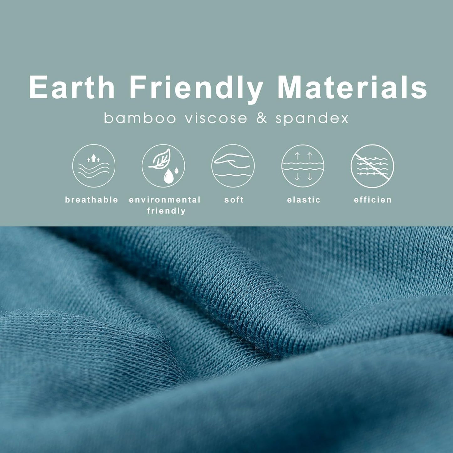 Soft bamboo men's boxer briefs featuring breathable and environmentally friendly materials