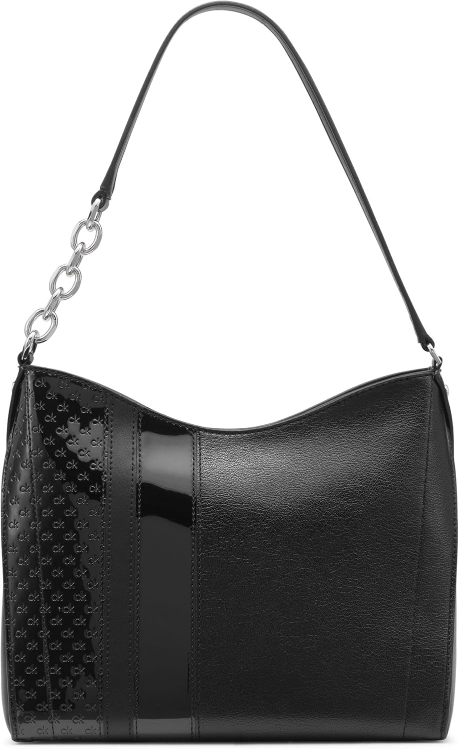 Calvin Klein brown chain shoulder bag with sleek design and adjustable strap for everyday use