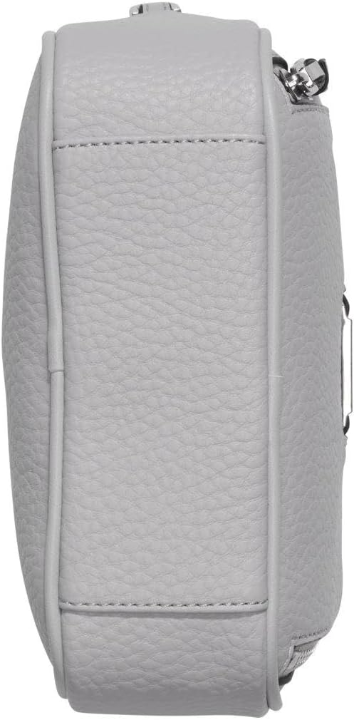 Calvin Klein camera crossbody bag in gray with textured leather for stylish everyday use