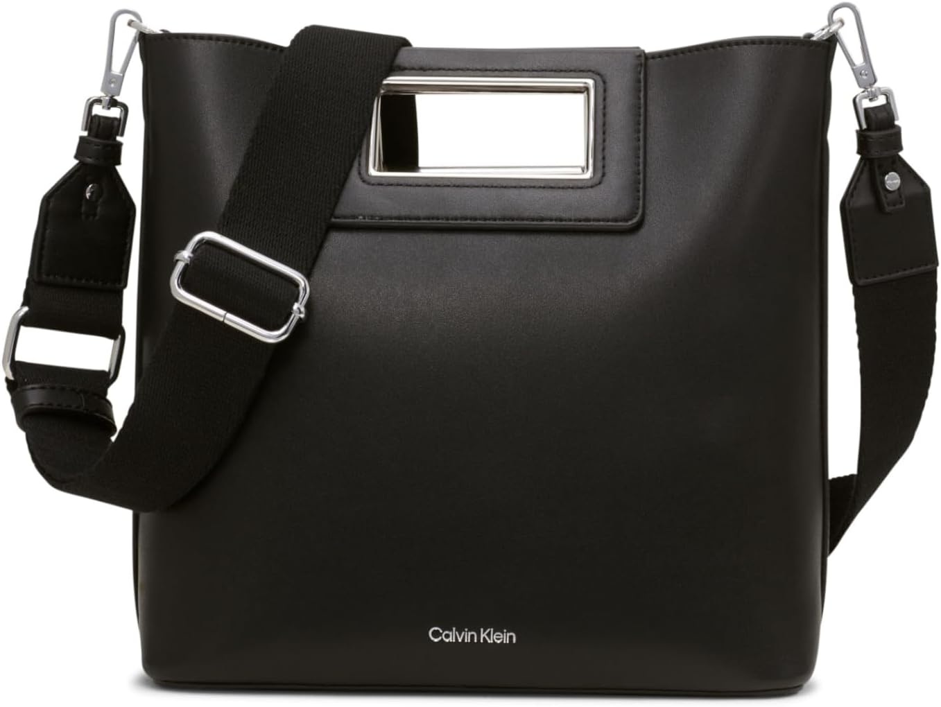 Calvin Klein crossbody bag in black with a stylish handle and adjustable strap for casual outings