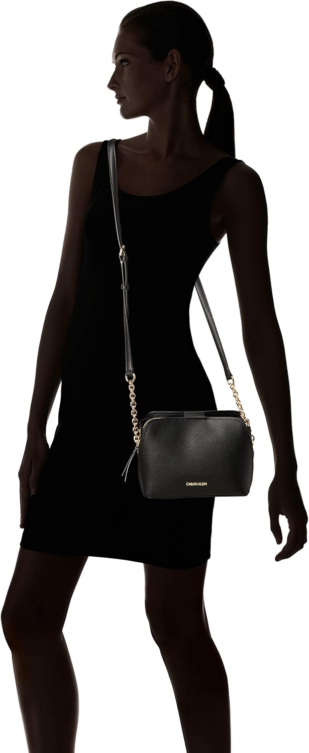 Calvin Klein crossbody bag for women in black with a sleek design and adjustable strap