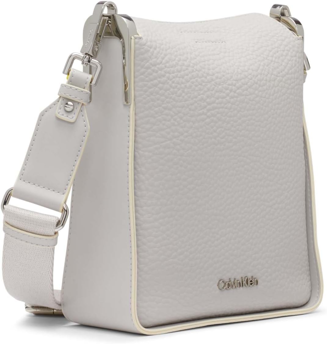 Calvin Klein crossbody bag for women in light gray with sleek design and adjustable strap