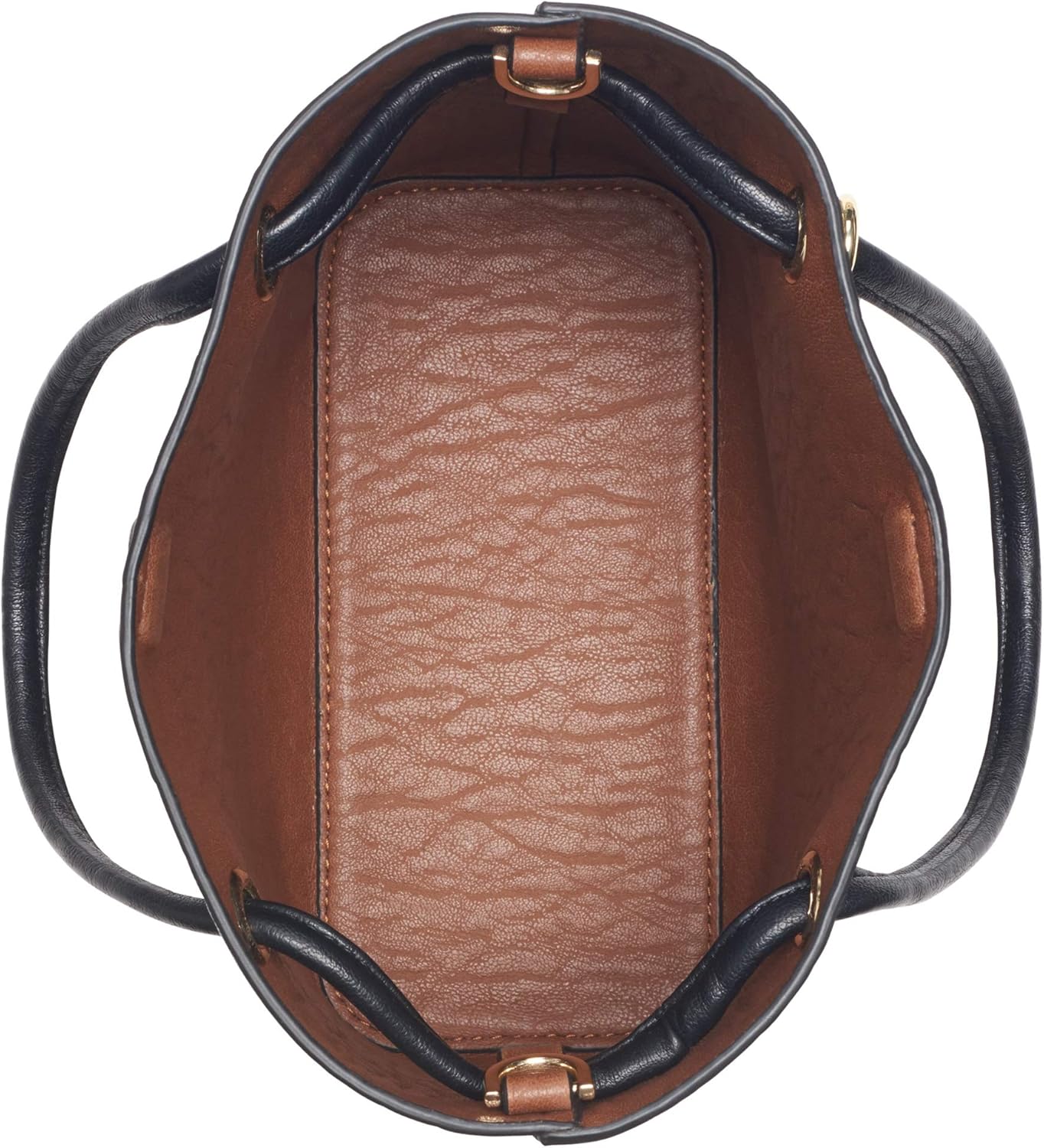 Interior view of the Calvin Klein Gabrianna Bubble Crossbody Bag showcasing spacious storage and stylish design