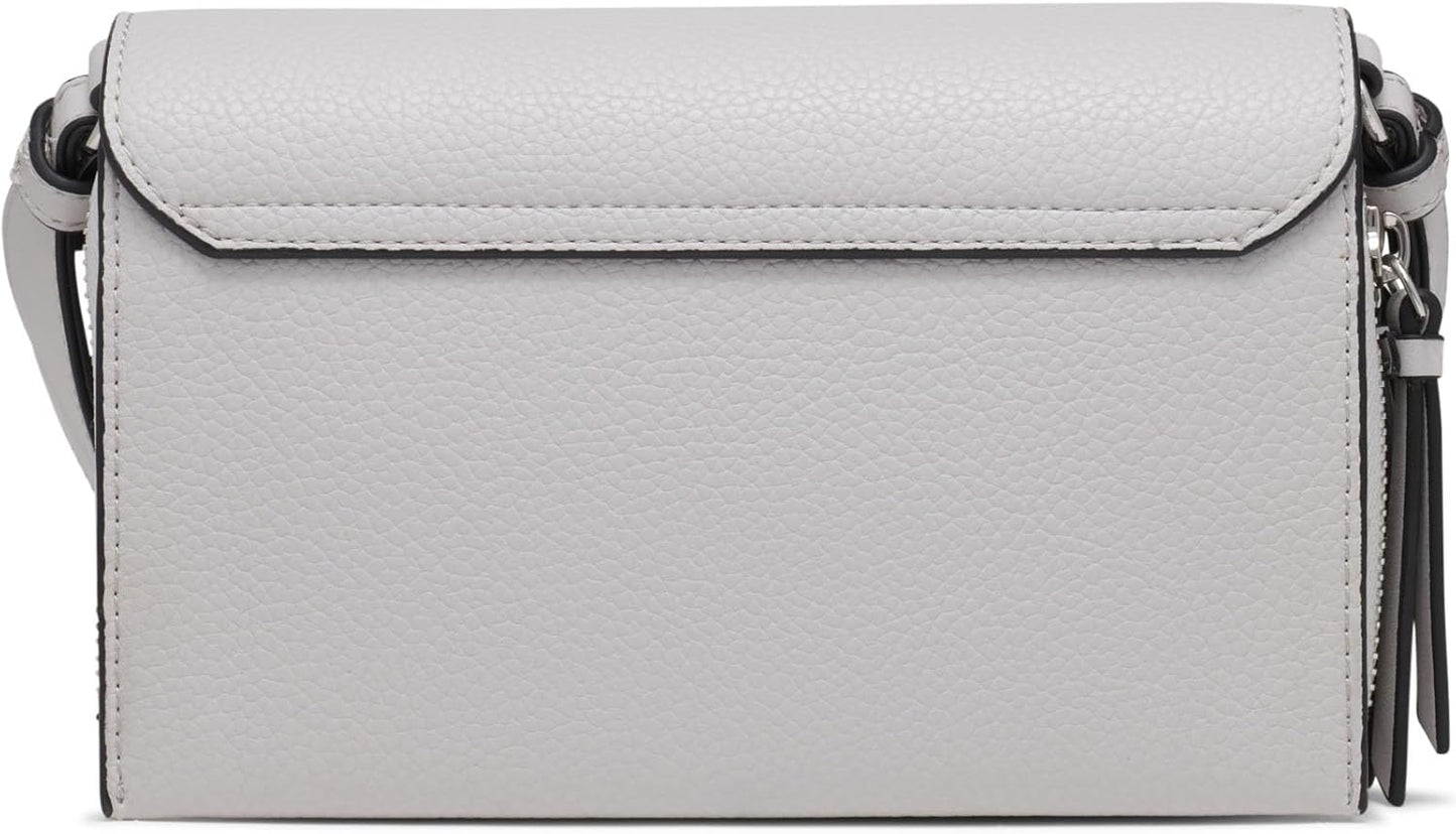 Calvin Klein Millie crossbody bag in light gray with a sleek design and adjustable strap