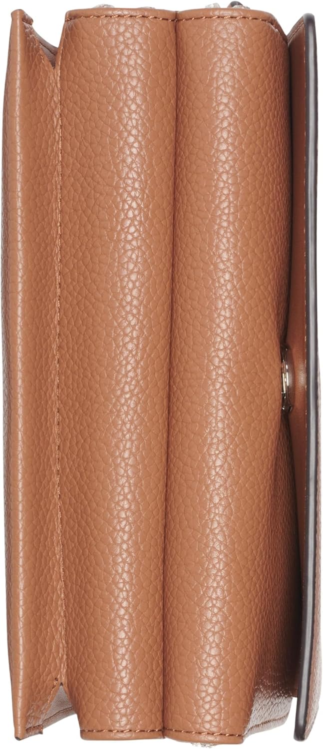 Calvin Klein Millie crossbody bag with a sleek design in tan leather for stylish daily use
