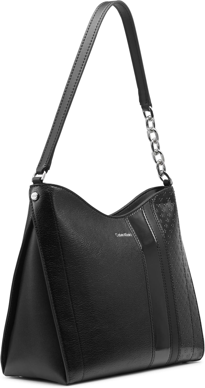 Calvin Klein brown chain shoulder bag with sleek design and comfortable strap for everyday use