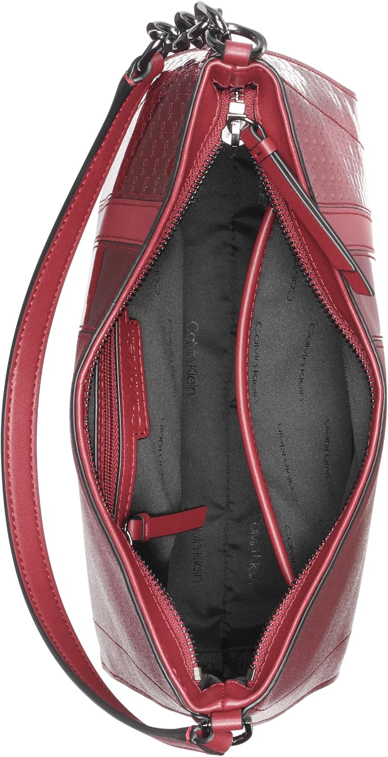 Calvin Klein brown chain shoulder bag with a spacious interior and stylish design