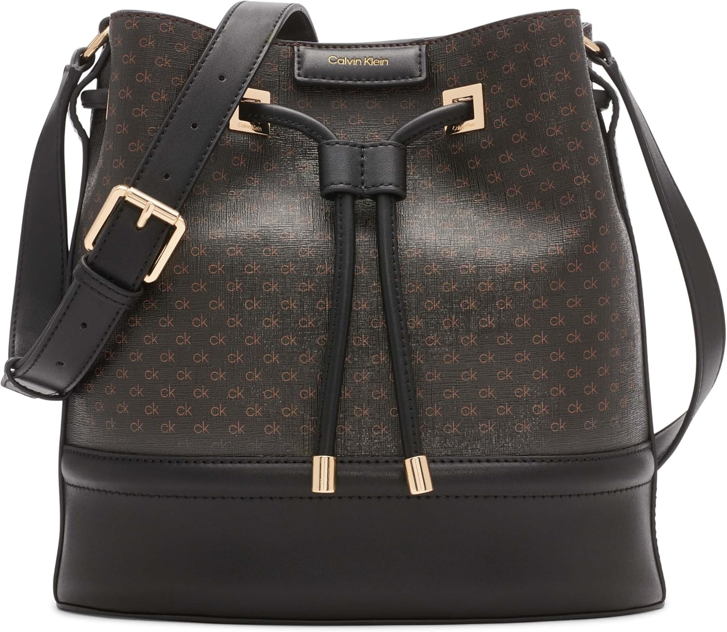 Calvin Klein silver bucket bag with a stylish design and adjustable strap for versatile carry