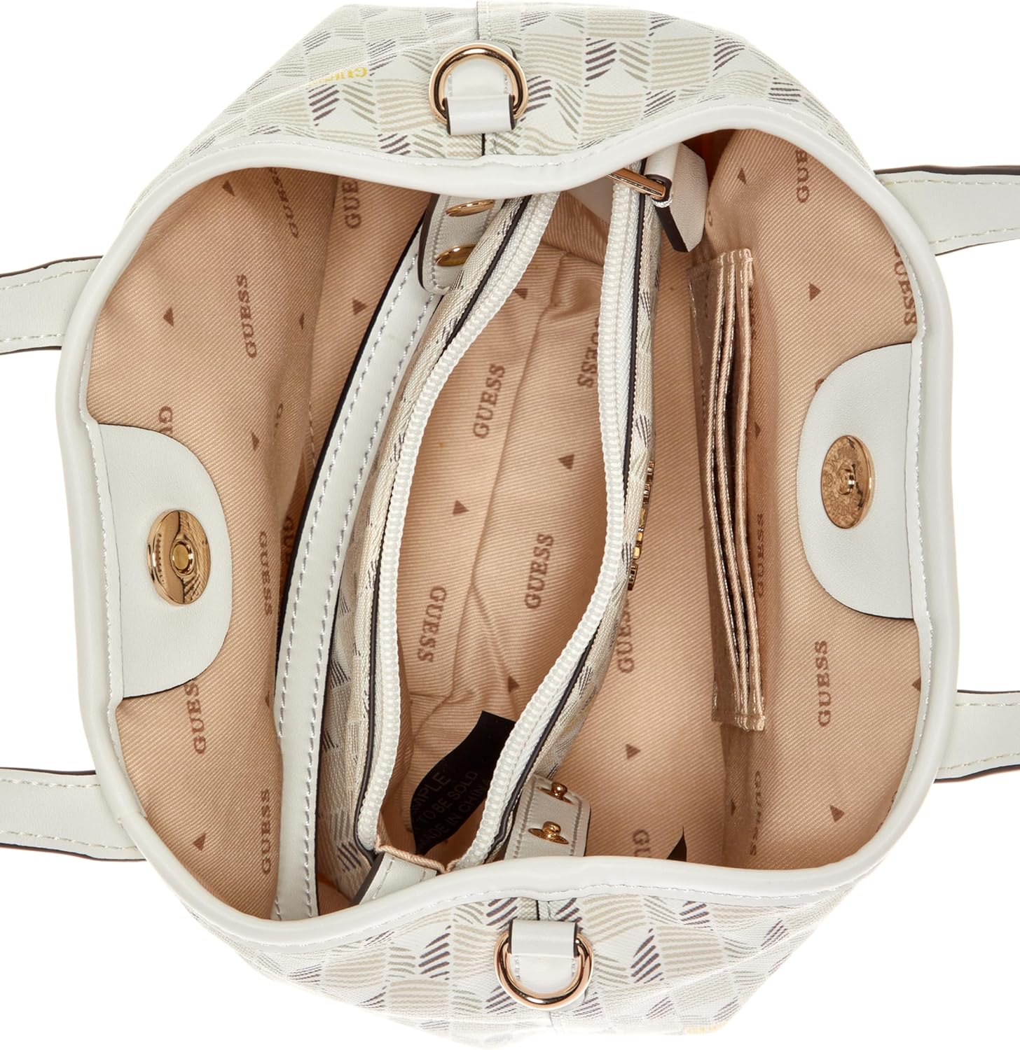 GUESS Wave Mini Tote Stone with spacious interior and stylish design for everyday use