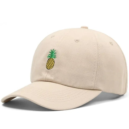 Pineapple Embroidery Dad Hat