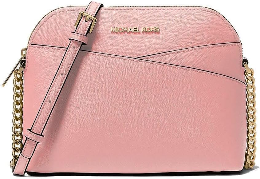 Michael Kors crossbody leather handbag in pink with adjustable strap and elegant design