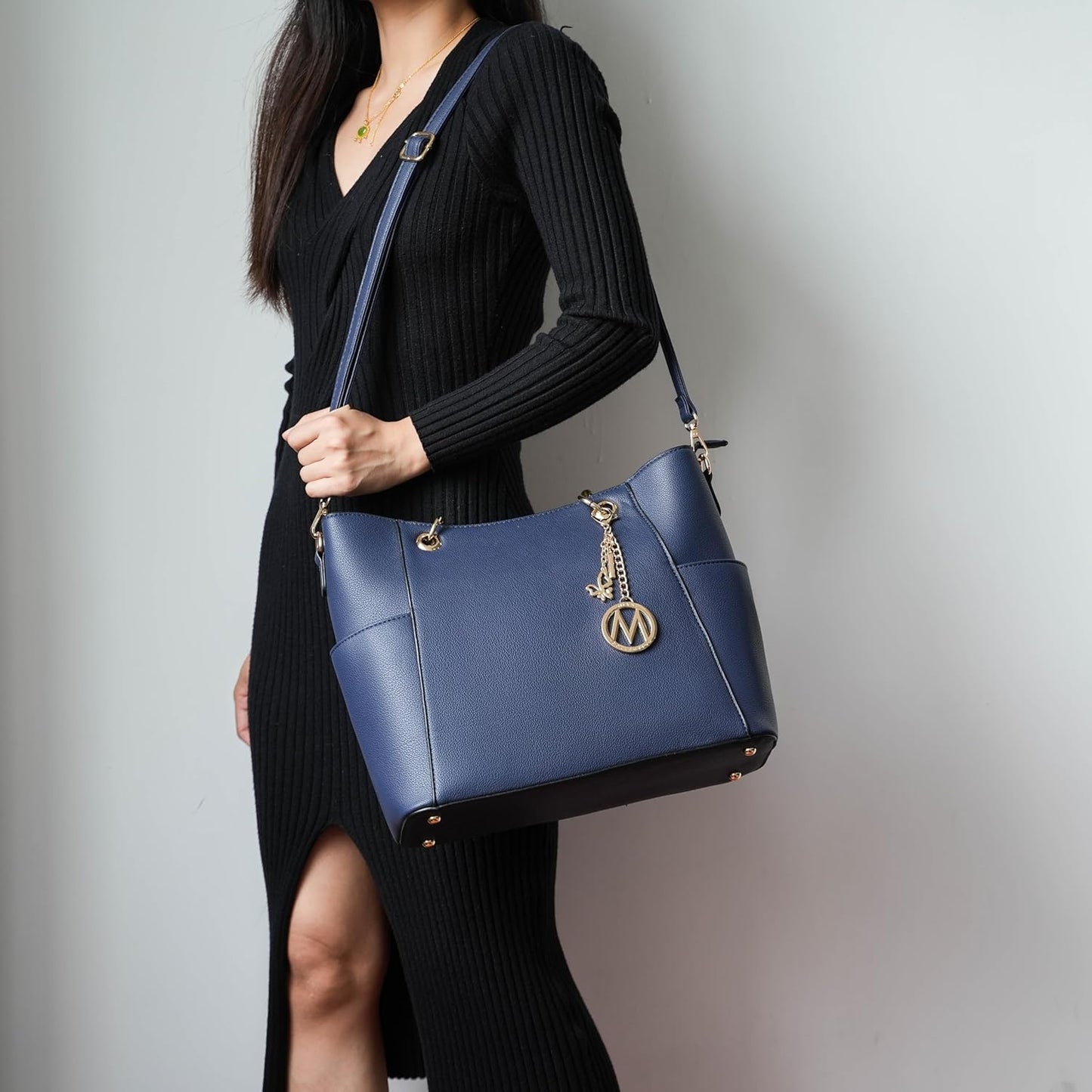 Modan Online MKF crossbody handbag for women in navy with stylish design and adjustable strap