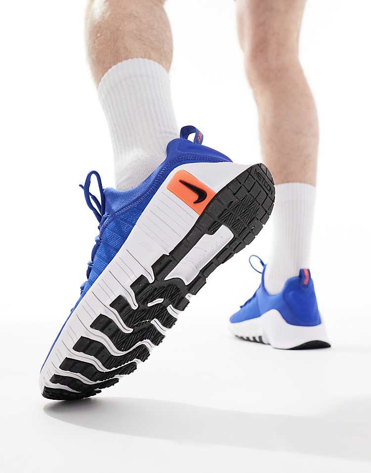 Nike Free Metcon 6 black white sneakers with a durable outsole for optimal traction and support