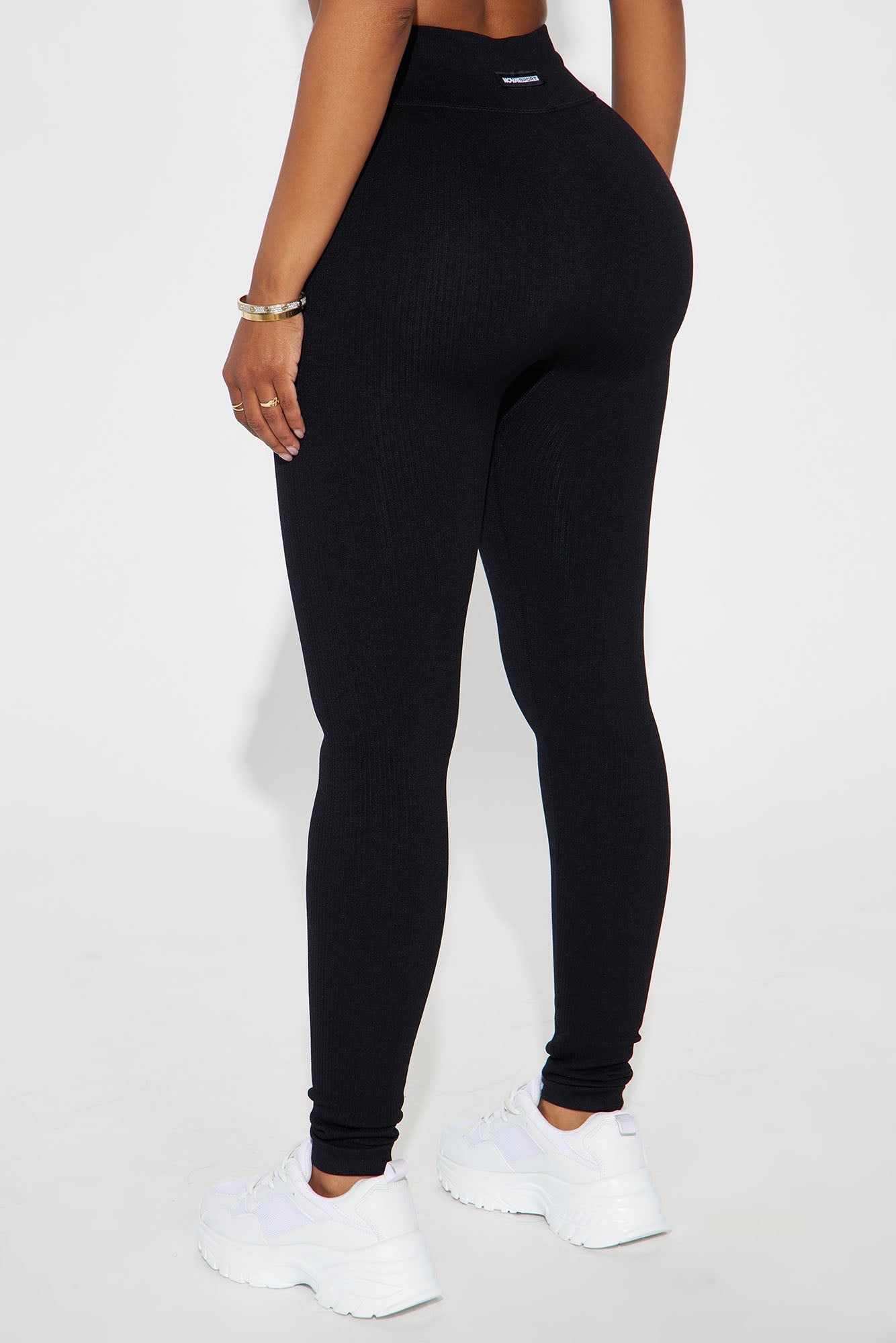 Fashion Nova black seamless active leggings designed for comfort and style during workouts