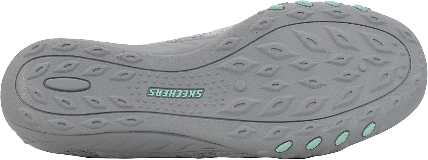 Skechers women's Breathe-Easy sneakers gray outsole with textured grip for comfort and style