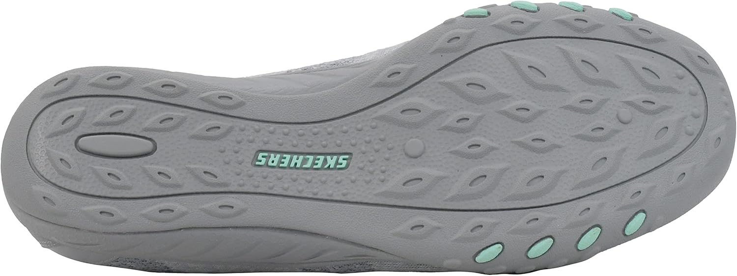 Skechers women's Breathe-Easy sneakers gray outsole with textured grip for comfort and style