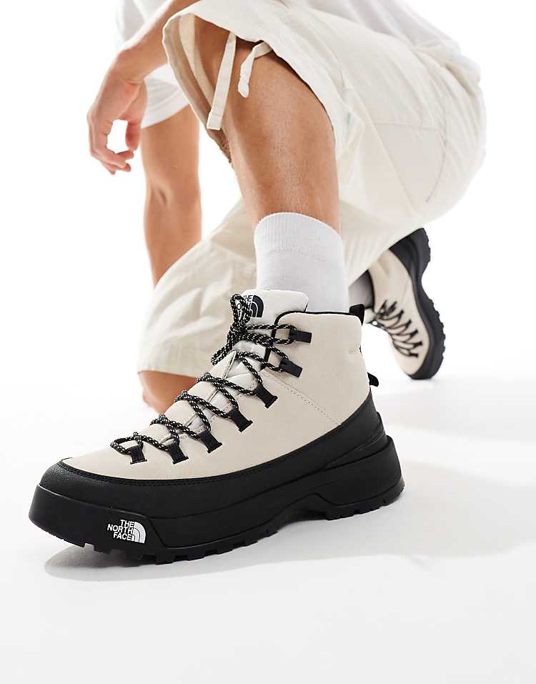 The North Face Glenclyffe Urban boots in beige and black with lace-up design for versatile outdoor wear